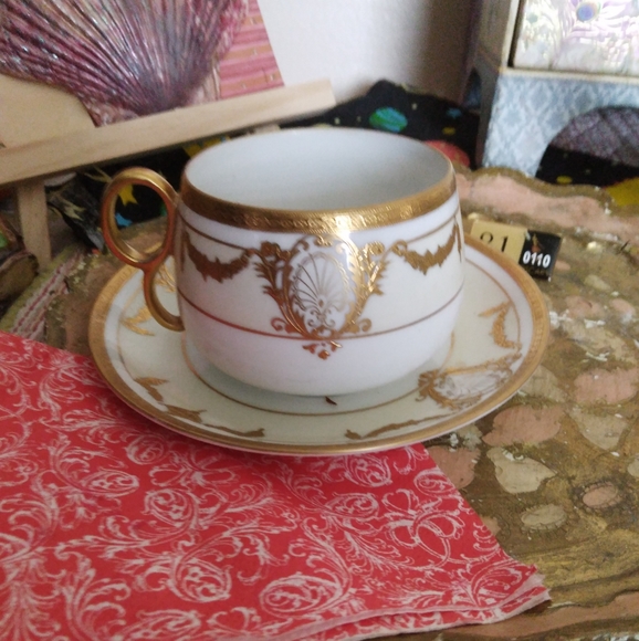 Noritake handpainted gold gilded tea cup - Picture 14 of 15